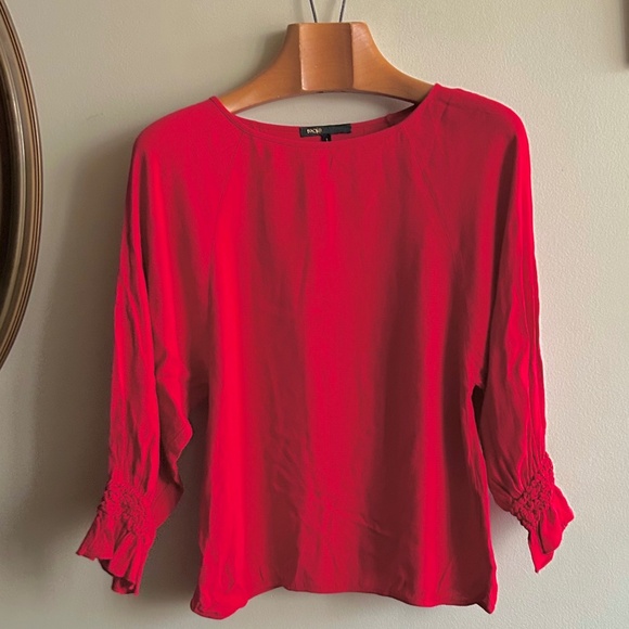 Maje Smocked Sleeve Blouse — Size 1 (Small) - Picture 8 of 8